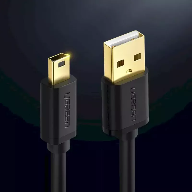 Cavo USB UGREEN 10385 Mini-USB 480 Mbit/s 1,5 m nero, ricarica rapida