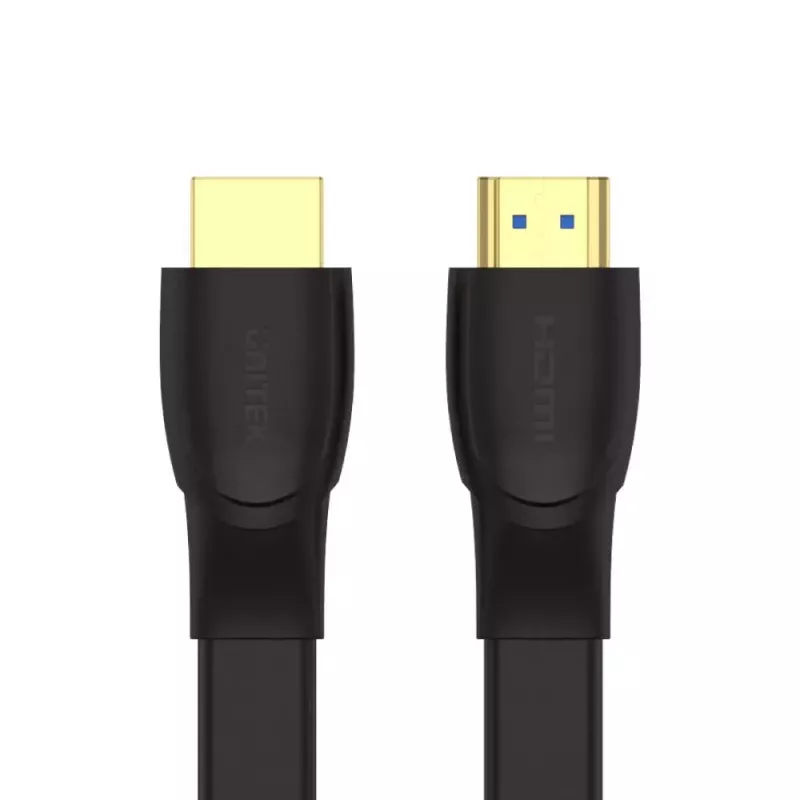 Cavo HDMI Unitek C11063BK-2M 2 m, HDMI 2.0, 18 Gbit/s, 4K@60Hz, ARC, piatto nero