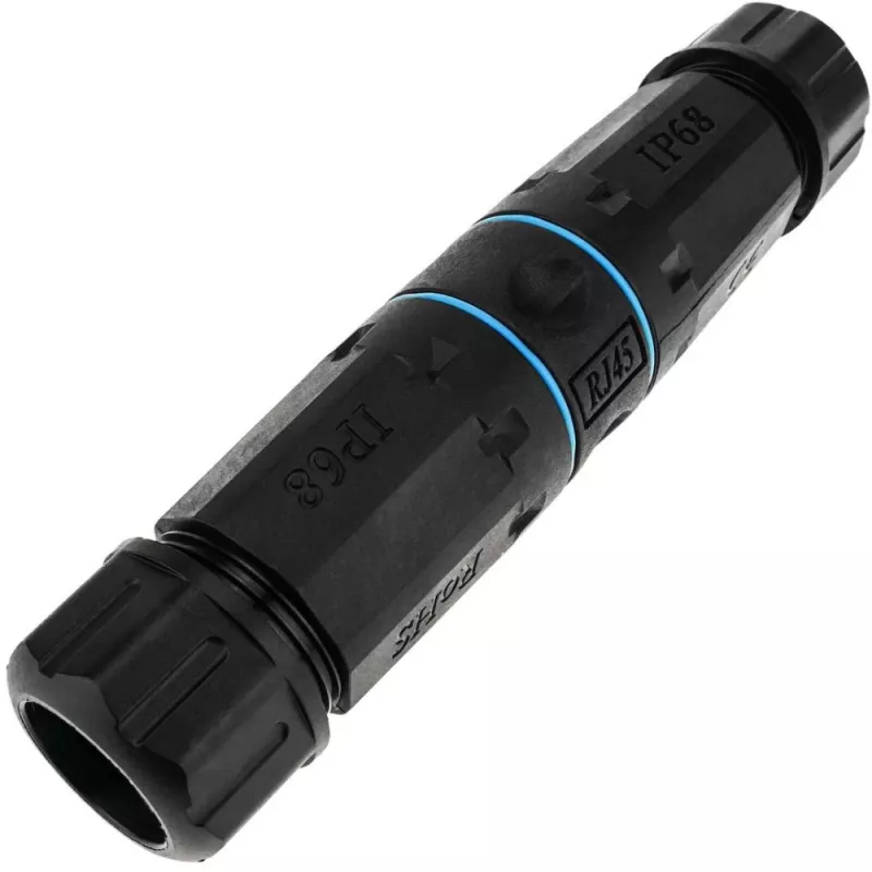 Techly IWP-MD C6-IP68T cambia-sesso per cavi RJ-45 nero