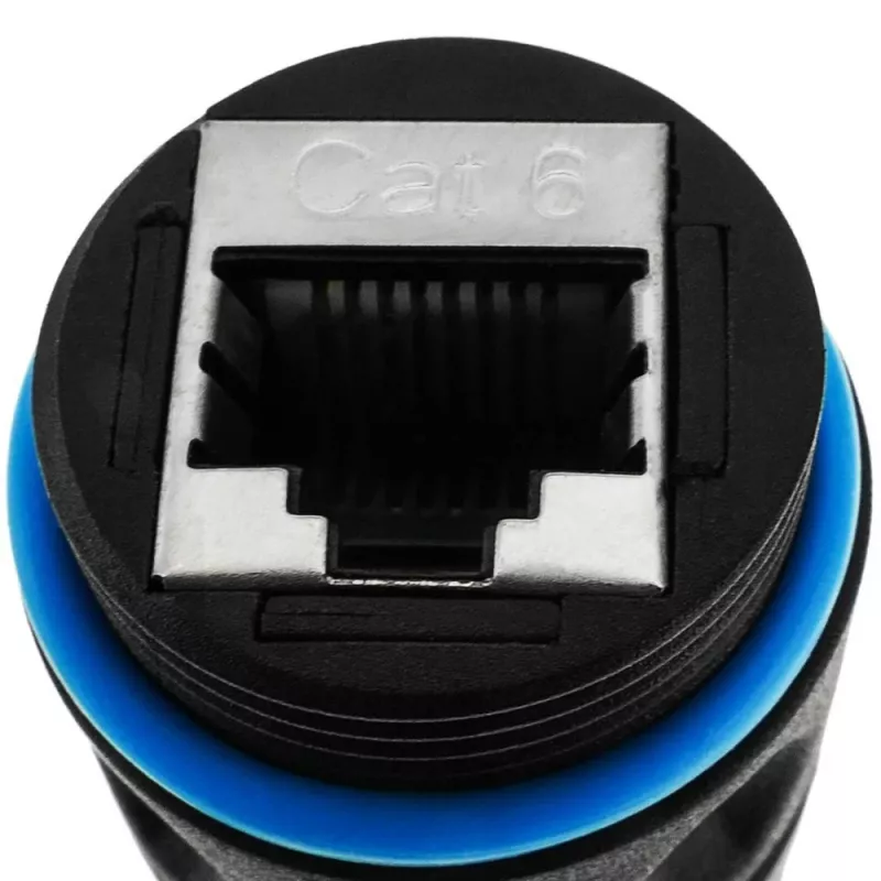 Techly IWP-MD C6-IP68T cambia-sesso per cavi RJ-45 nero