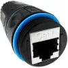 Techly IWP-MD C6-IP68T cambia-sesso per cavi RJ-45 nero