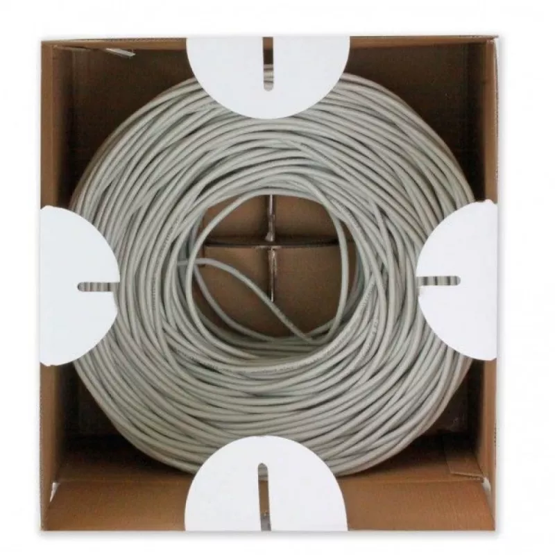 Techly F/UTP cavo in matassa Cat.5E CCA 305 m solid outdoor nero ITP8-RIS-0305LO