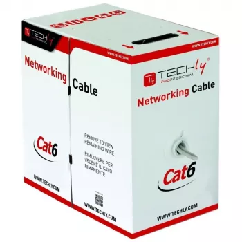 Cavo di rete TECHLY Cat6 S/FTP ITP9-RIS-0305, 305 m, 250 MHz, CCA, grigio