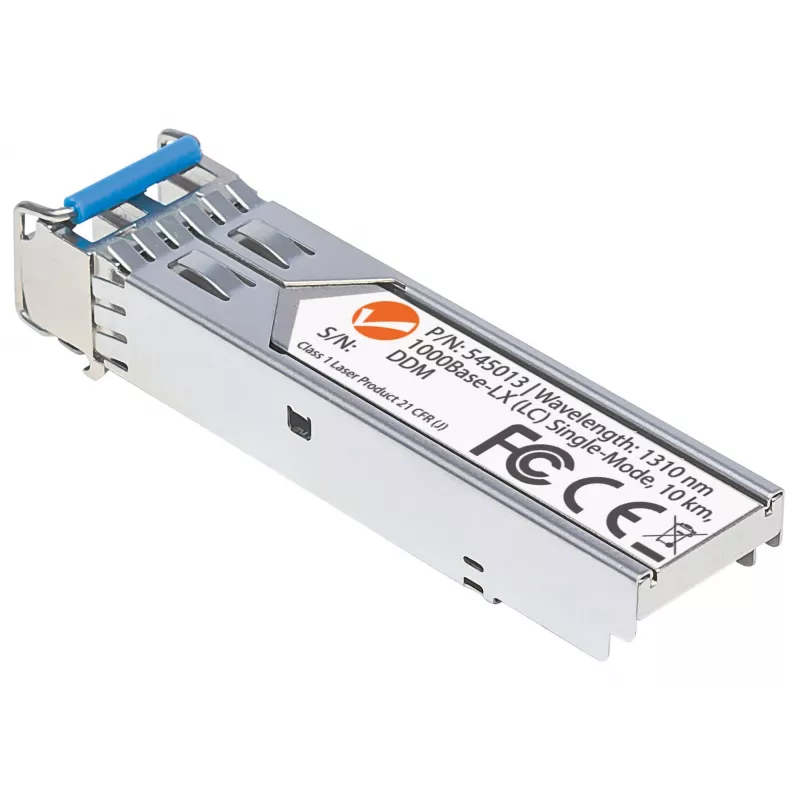 Intellinet modulo ricetrasmettitore ottico, fibra ottica Gigabit SFP, porta singlemode 1000Base-Lx (LC), 10 km, lunghezza d'onda 1310 nm, conforme MSA, equivalente a Cisco GLC-LH-SM, Ethernet, fibra ottica, tre anni di garanzia