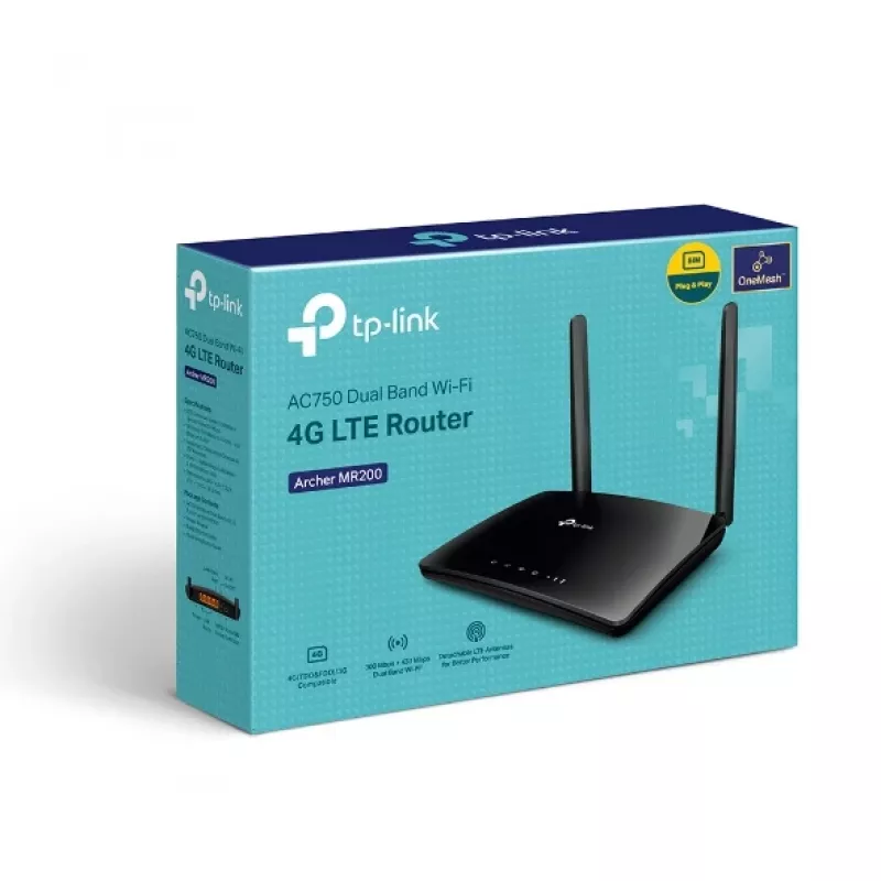 TP-Link Archer MR202 router WLAN Fast Ethernet dual band (2,4 GHz / 5 GHz) nero