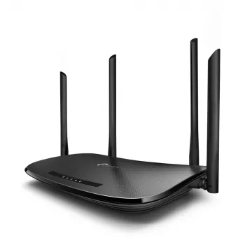 TP-Link AC1200 modem router wireless VDSL/ADSL, Wi-Fi 5 (802.11ac), dual band (2,4 GHz / 5 GHz), Ethernet LAN, VDSL2, nero, router da tavolo