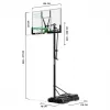 Canestro da basket Salta Center 5133 – regolabile in altezza, design robusto