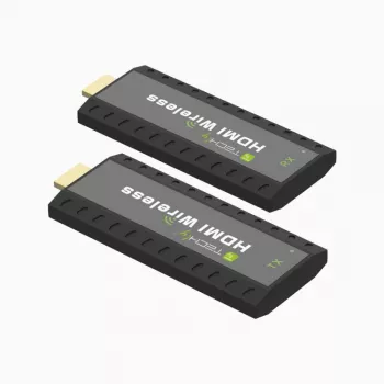 Extender AV Techly IDATA HDMI-WL53 trasmettitore e ricevitore AV nero