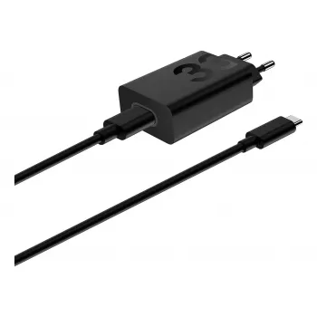 Adattatore di ricarica Motorola TurboPower 33W USB-C GaN nero, cavo 1 m, spina EU