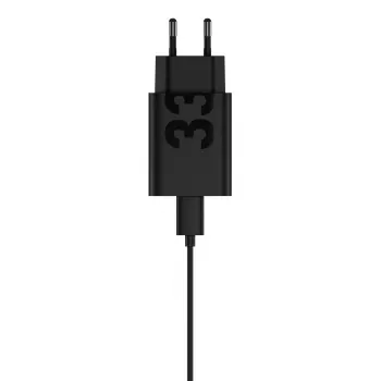 Adattatore di ricarica Motorola TurboPower 33W USB-C GaN nero, cavo 1 m, spina EU
