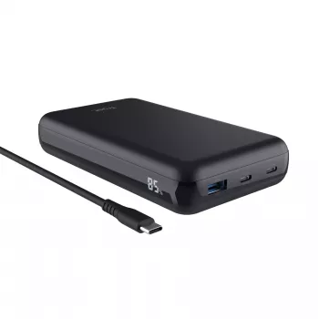Trust Laro - powerbank - 20000 mAh - 100 Watt - 5 A - QC 3,0, Power Delivery 3,0 + PPS - 3 porte di uscita (4 pin USB Type A (QC 3,0), 2 x 24-