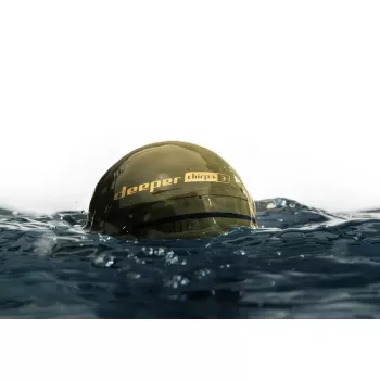 Ecoscandaglio portatile deeper Smart Sonar CHIRP+3 Wi‑Fi — sonar wireless lanciabile, profondità max 100 m, angolo cono 47°/20°/7°, Wi‑Fi, GPS/GLONASS