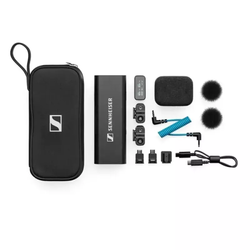 Sennheiser PROFILE WIRELESS set microfoni wireless a 2 canali, 2,4 GHz, 2 microfoni a clip, custodia di ricarica, borsa