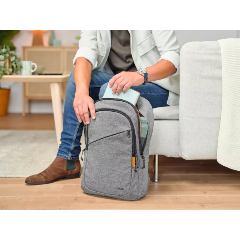Zaino Trust Avana 40,6 cm 16 pollici grigio 3 scomparti