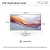 HP monitor da scrivania - Serie 5 524sh - 24 inch - 1920x1080 (FHD) - IPS - regolabile in altezza
