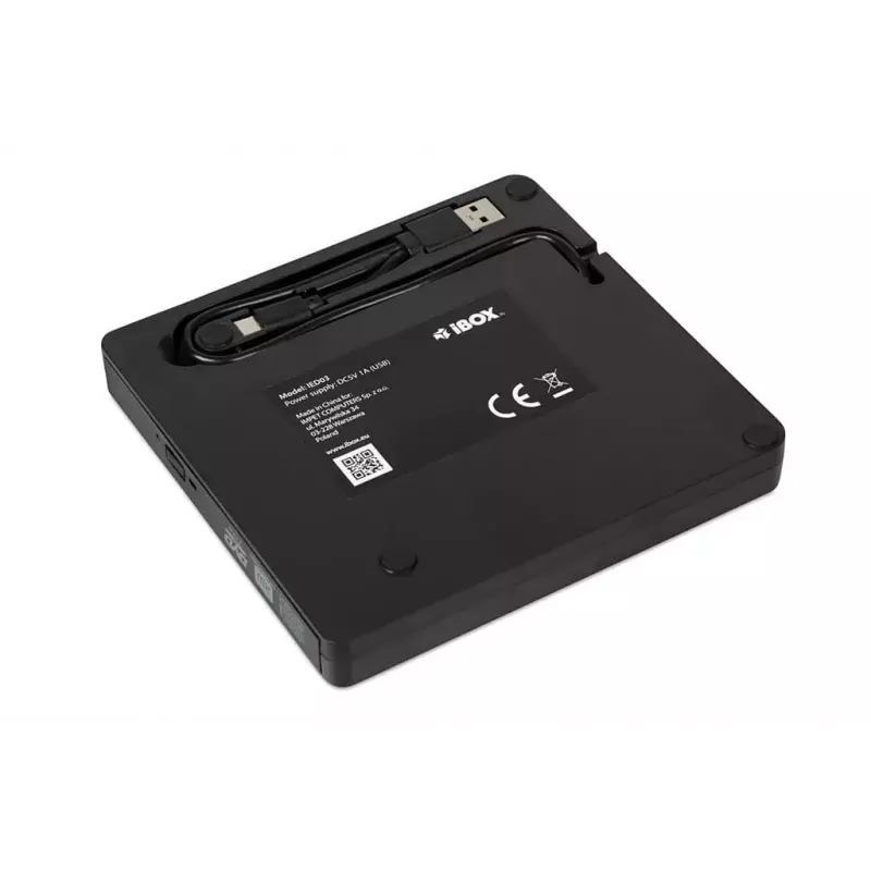 Unità ottica IBOX IED03 DVD±RW USB 3.1 Gen1 (USB-C) nero, vassoio, 24x CD / 8x DVD