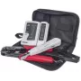 Kit di attrezzi per rete INTELLINET 4 pezzi — attrezzo per inserimento, pinza crimpatrice, tester per cavi di rete, nero