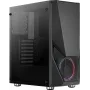 Case PC AEROCOOL Zauron Midi Tower nero — Midi-Tower, finestra laterale, supporta ATX/microATX/Mini-ITX, GPU max 32,5 cm, altezza dissipatore CPU 166 mm, 2x alloggiamenti 3,5 pollici, 4x alloggiamenti 2,5 pollici