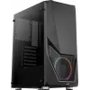 Aerocool PGS Zauron FRGB-G-BK-v1 case per PC gaming Midi Tower, ATX/micro-ATX/Mini-ITX, vetro temperato, FRGB, nero