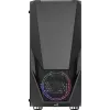 Aerocool PGS Zauron FRGB-G-BK-v1 case per PC gaming Midi Tower, ATX/micro-ATX/Mini-ITX, vetro temperato, FRGB, nero