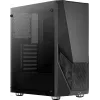 Aerocool PGS Zauron FRGB-G-BK-v1 case per PC gaming Midi Tower, ATX/micro-ATX/Mini-ITX, vetro temperato, FRGB, nero