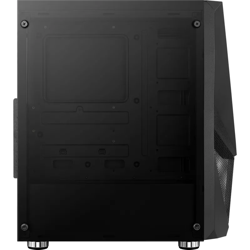 Aerocool PGS Zauron FRGB-G-BK-v1 case per PC gaming Midi Tower, ATX/micro-ATX/Mini-ITX, vetro temperato, FRGB, nero