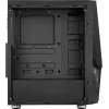 Aerocool PGS Zauron FRGB-G-BK-v1 case per PC gaming Midi Tower, ATX/micro-ATX/Mini-ITX, vetro temperato, FRGB, nero