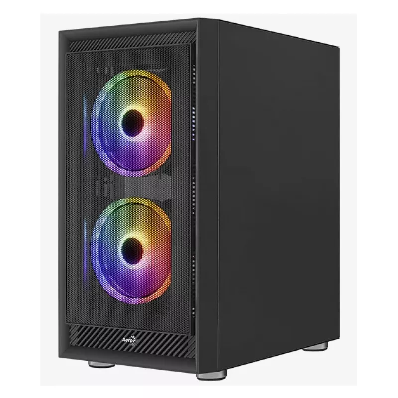 Aerocool PGS Graphite-G-BK-v2 FRGB case per PC Midi Tower, ATX, nero