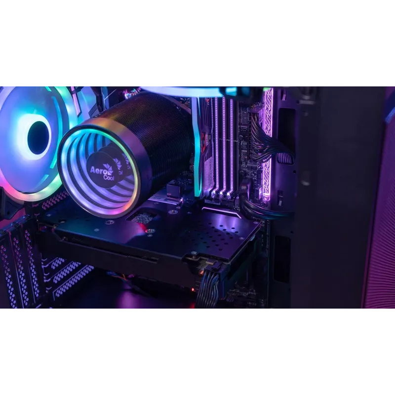 Aerocool PGS Graphite-G-BK-v2 FRGB case per PC Midi Tower, ATX, nero