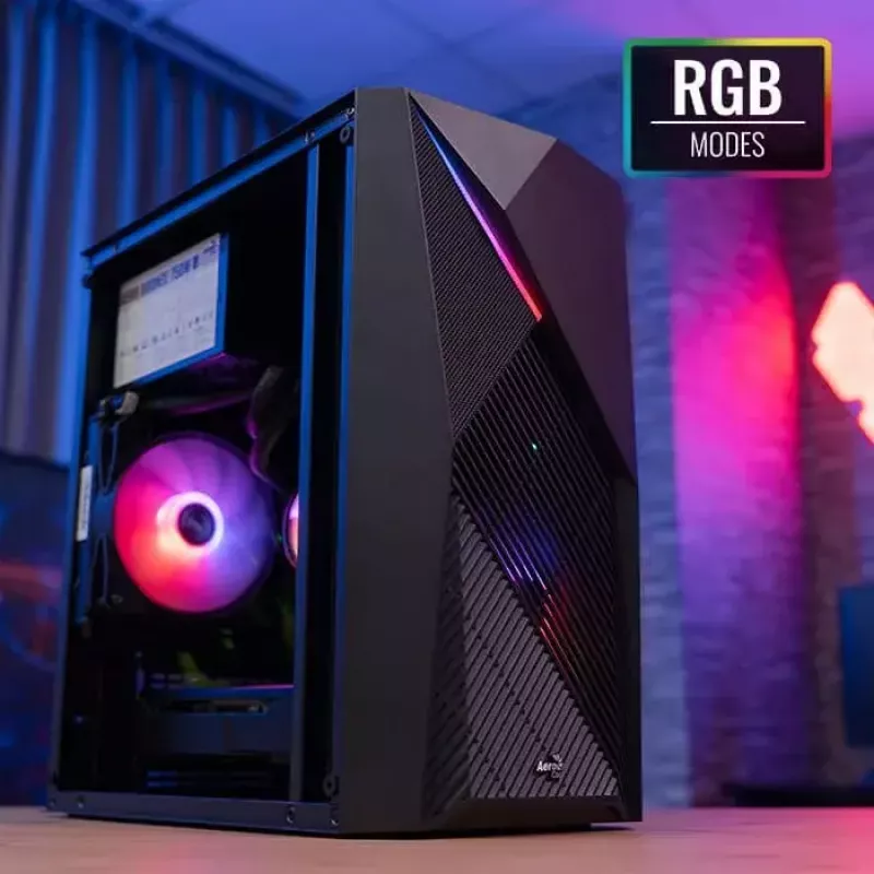 Aerocool PGS Raider Mini-G-BK-v3 case per PC, nero