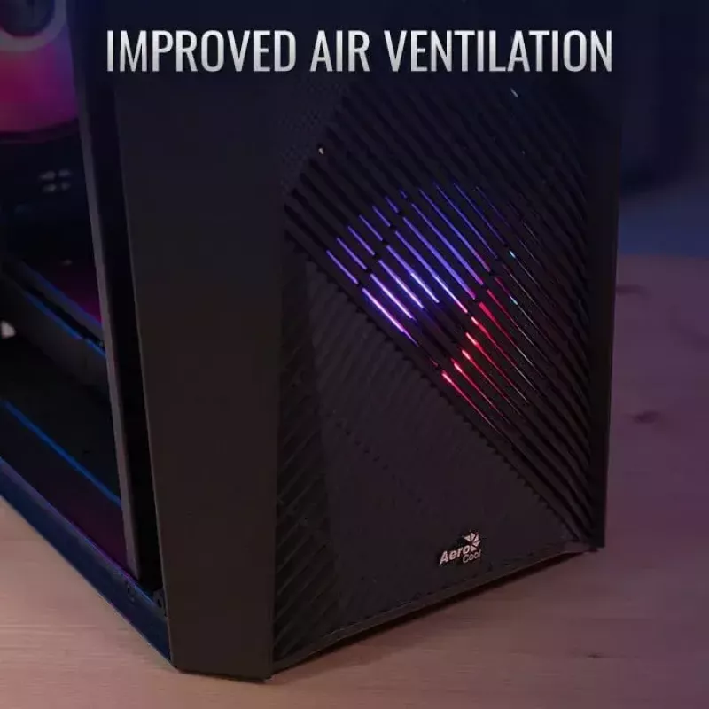 Aerocool PGS Raider Mini-G-BK-v3 case per PC, nero