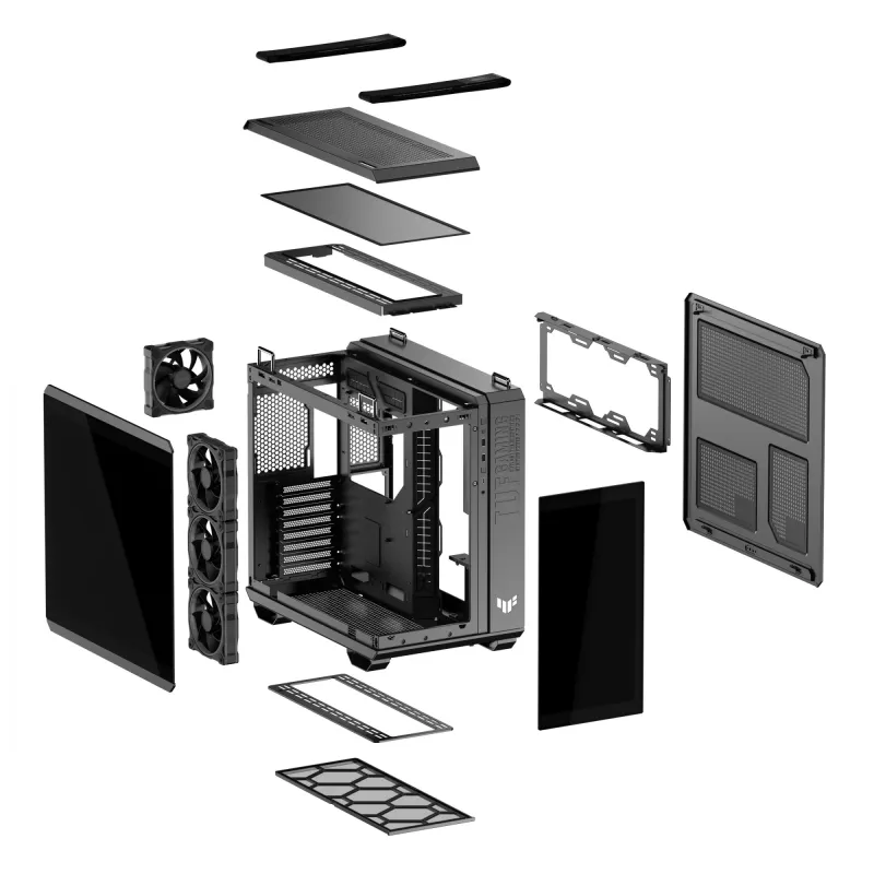 ASUS TUF GAMING GT502 Horizon TG ARGB nero Midi Tower