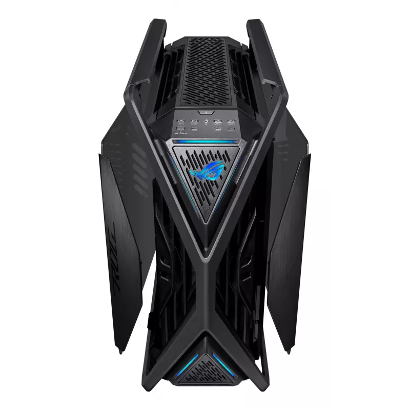 Case PC ASUS ROG Hyperion GR701 BTF Edition Tower — nero, vetro temperato, supporto per E-ATX/ATX/microATX, GPU 46 cm, radiatore superiore 420 mm