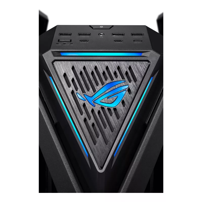 Case PC ASUS ROG Hyperion GR701 BTF Edition Tower — nero, vetro temperato, supporto per E-ATX/ATX/microATX, GPU 46 cm, radiatore superiore 420 mm