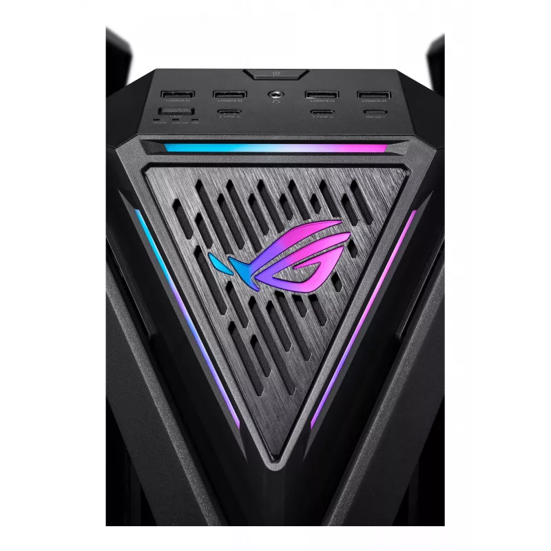 Case PC ASUS ROG Hyperion GR701 BTF Edition Tower — nero, vetro temperato, supporto per E-ATX/ATX/microATX, GPU 46 cm, radiatore superiore 420 mm