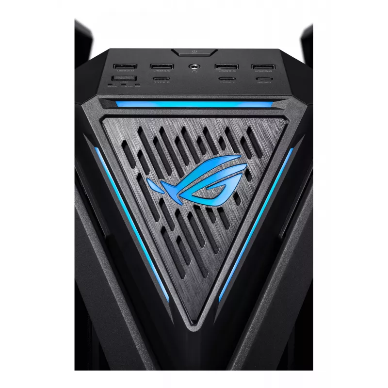 Case PC ASUS ROG Hyperion GR701 BTF Edition Tower — nero, vetro temperato, supporto per E-ATX/ATX/microATX, GPU 46 cm, radiatore superiore 420 mm