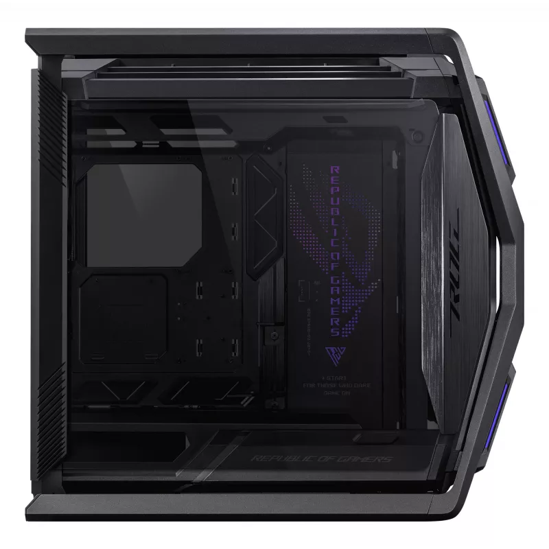 Case PC ASUS ROG Hyperion GR701 BTF Edition Tower — nero, vetro temperato, supporto per E-ATX/ATX/microATX, GPU 46 cm, radiatore superiore 420 mm