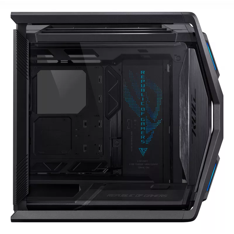 Case PC ASUS ROG Hyperion GR701 BTF Edition Tower — nero, vetro temperato, supporto per E-ATX/ATX/microATX, GPU 46 cm, radiatore superiore 420 mm