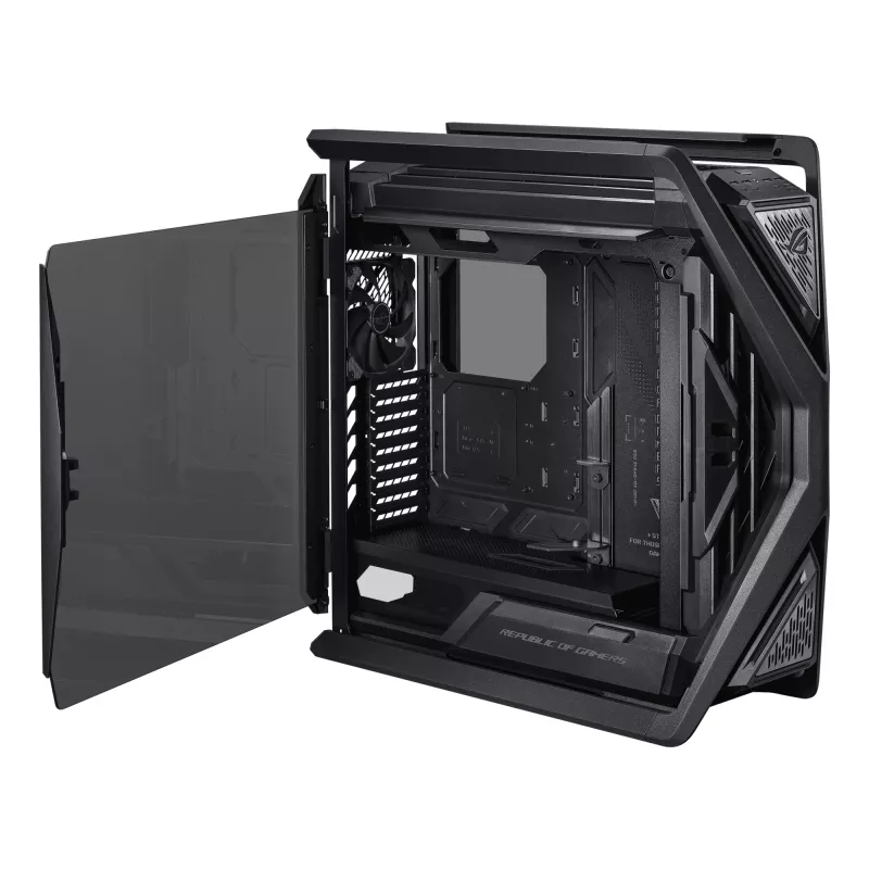 Case PC ASUS ROG Hyperion GR701 BTF Edition Tower — nero, vetro temperato, supporto per E-ATX/ATX/microATX, GPU 46 cm, radiatore superiore 420 mm