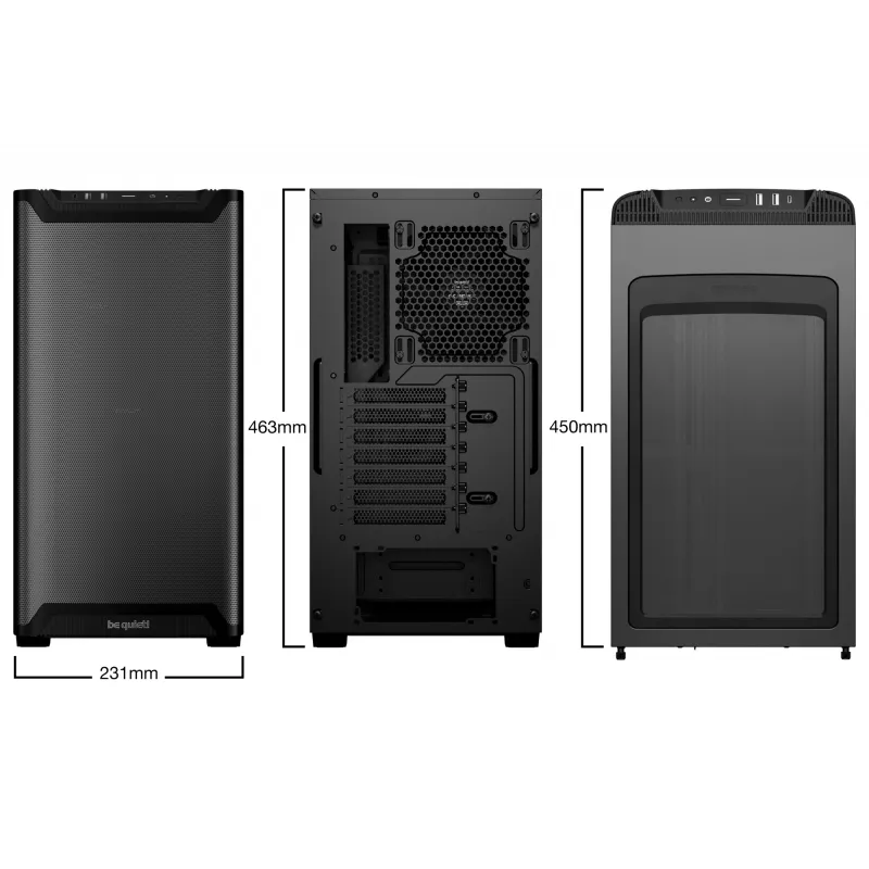 Case PC be quiet! PURE BASE 501 Airflow Midi Tower nero