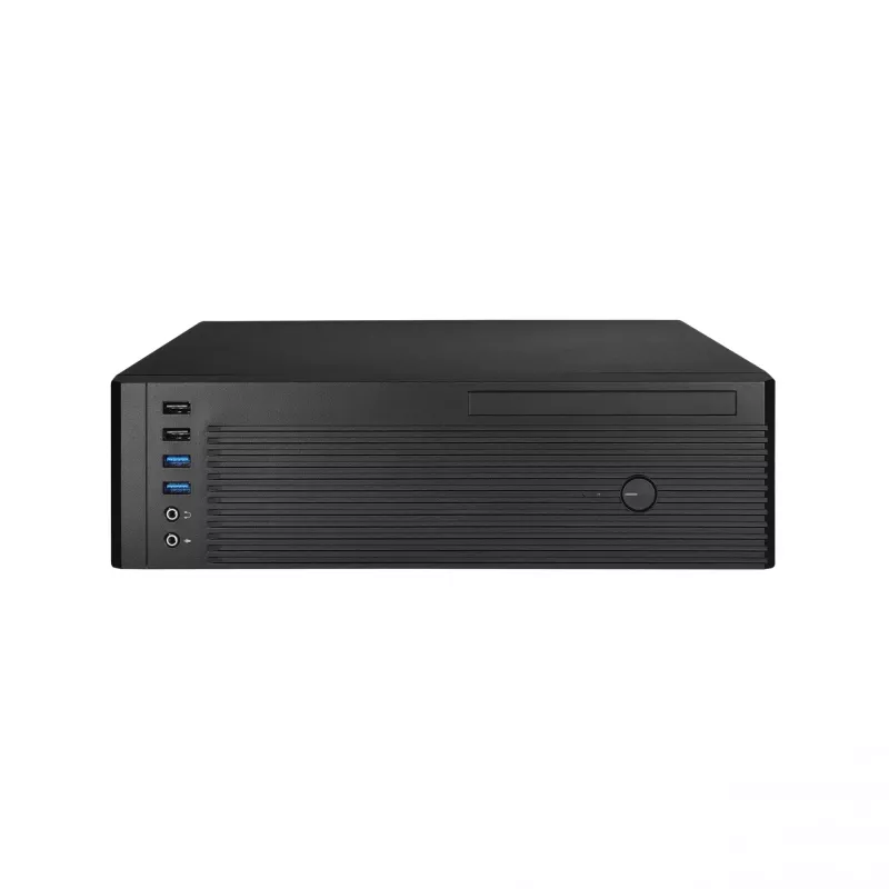 Chieftec UNI Series BE-10B-300 case per PC Small Form Factor, microATX/Mini-ITX, con alimentatore TFX da 300 W incluso, 2x USB 3.2 Gen 1, 2x USB 2.0, nero