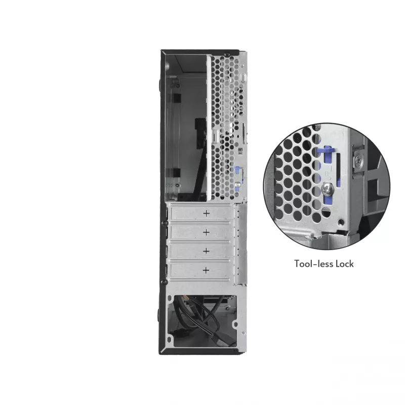 Chieftec UNI Series BE-10B-300 case per PC Small Form Factor, microATX/Mini-ITX, con alimentatore TFX da 300 W incluso, 2x USB 3.2 Gen 1, 2x USB 2.0, nero