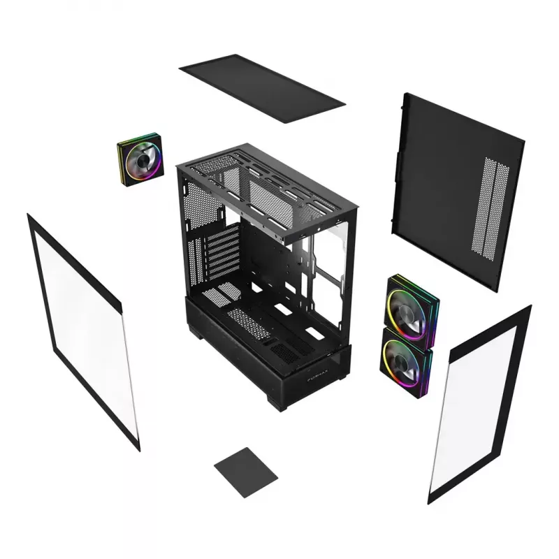 Case per computer GEMBIRD Fornax X550, ATX, nero