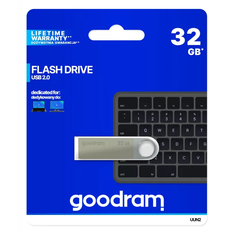 Goodram UUN2 chiavetta USB 32 GB USB Type-A 2.0 argento