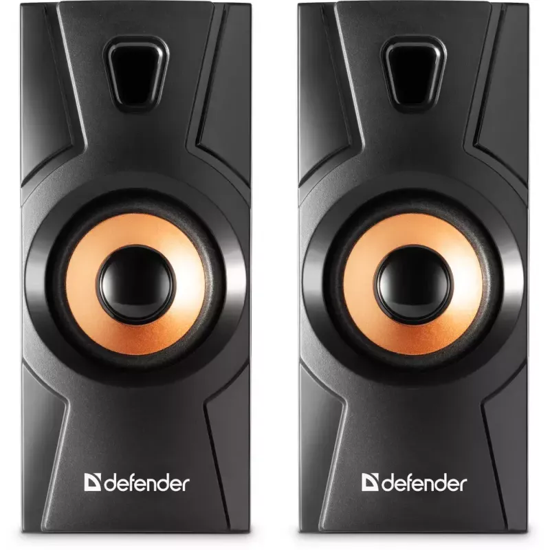 Diffusore desktop con filo DEFENDER Aurora S8 — 2.0, 8 W RMS, alimentazione USB, 3,5 mm, nero