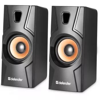 Diffusore desktop con filo DEFENDER Aurora S8 — 2.0, 8 W RMS, alimentazione USB, 3,5 mm, nero