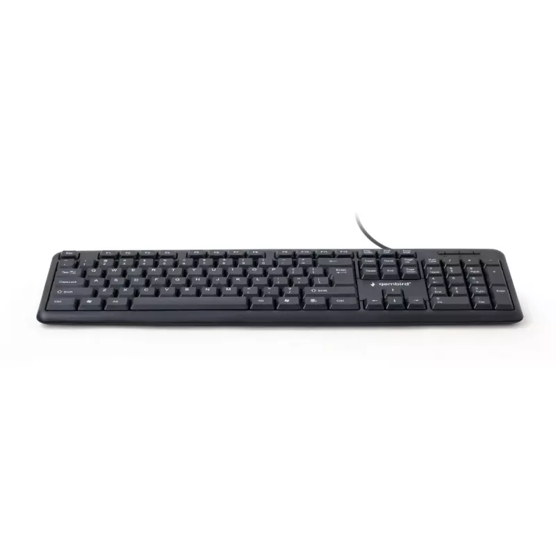 GEMBIRD KB-U-103 Standard - Tastiera - con filo USB - nera - Qwerty US/Int'l