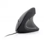 GEMBIRD mouse ottico MUS-ERGO-01 - ergonomico, 6 tasti, rotella, USB, nero