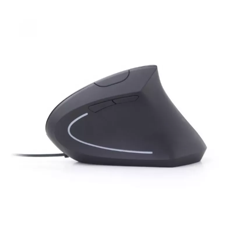GEMBIRD mouse ottico MUS-ERGO-01 - ergonomico, 6 tasti, rotella, USB, nero