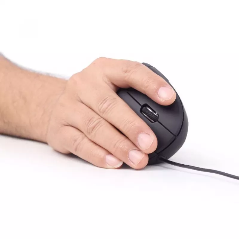 GEMBIRD mouse ottico MUS-ERGO-01 - ergonomico, 6 tasti, rotella, USB, nero